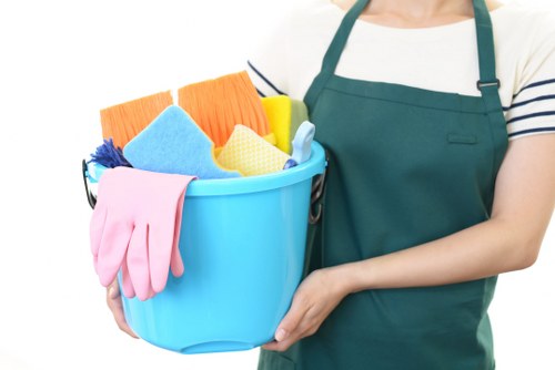 Carpet cleaning team preparing equipment for a Kenton home