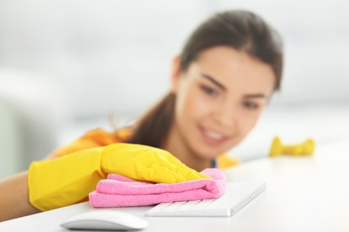 Close-up view of carpet fibers being deep cleaned by Kenton carpet cleaners