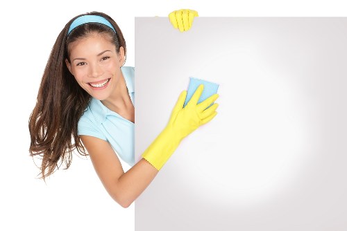 Waste handling and disposal compliance during cleaning service